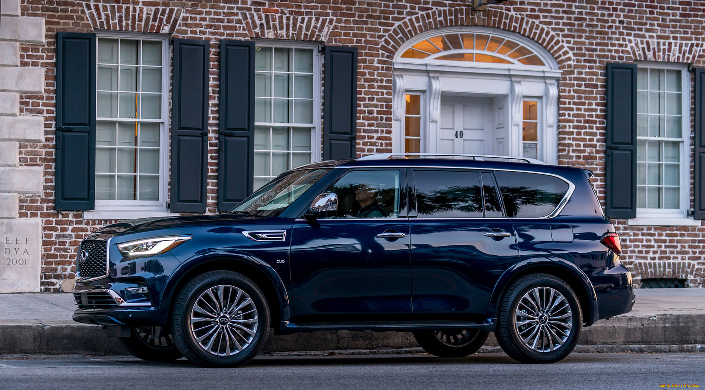 infiniti qx80 2018, , infiniti, 2018, blue, hermosa, color, qx80